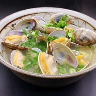 中華三昧で美味しく『浅利たっぷり塩ラーメン』